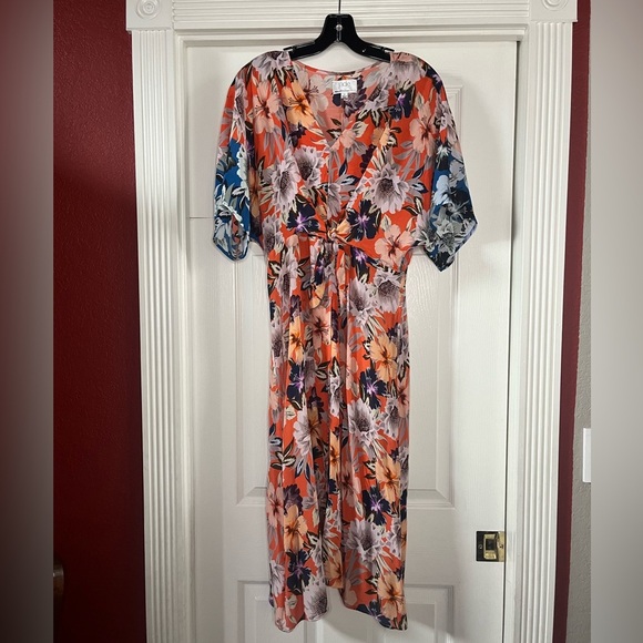 Johnny Was- Jade- Deepika Midi Dress. Size S. - Picture 2 of 6